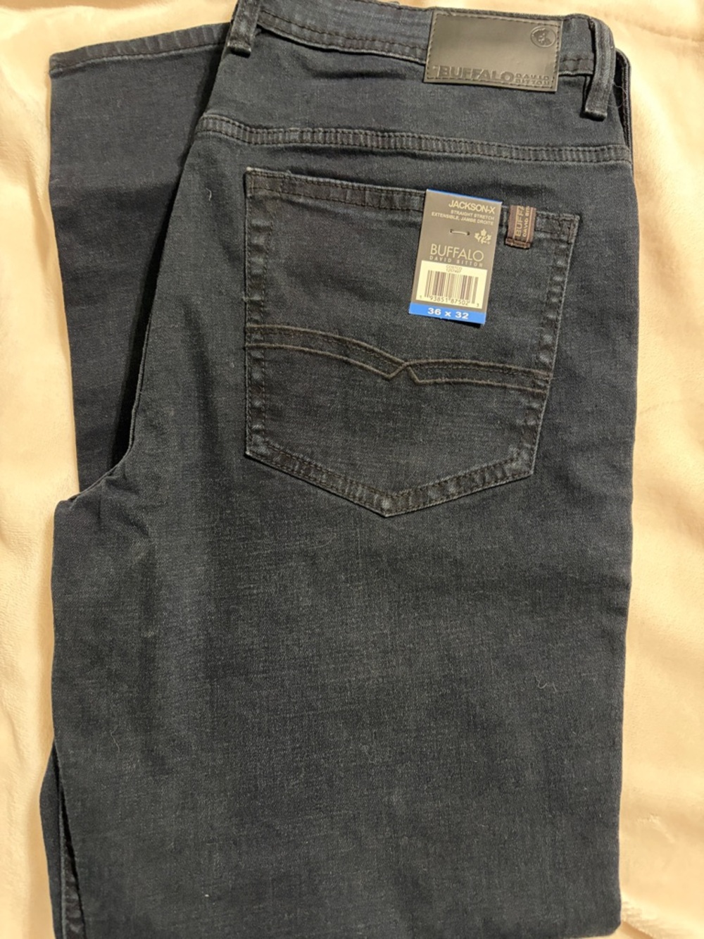 Buffalo David Bitton Men’s Dark Navy Straight Jeans